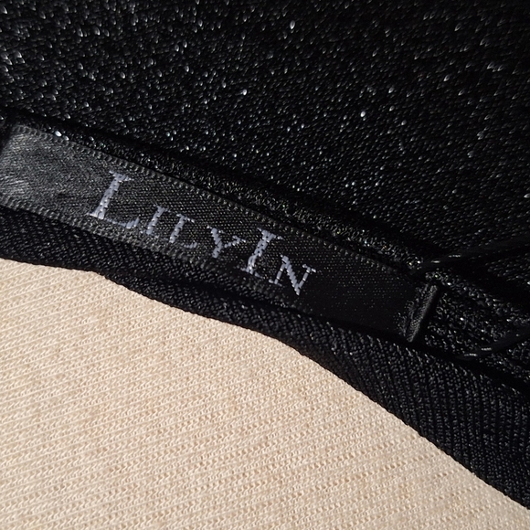 Elegant Black Shimmer Dress - Picture 5 of 5